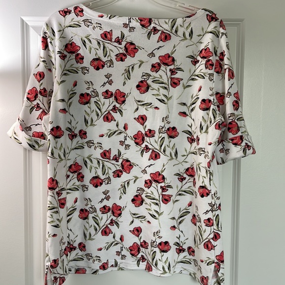 Karen Scott Size XL Print 3/4 Length Top - Picture 9 of 12